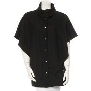 Nicholas K Black Sleeveless Wool Coat XS
